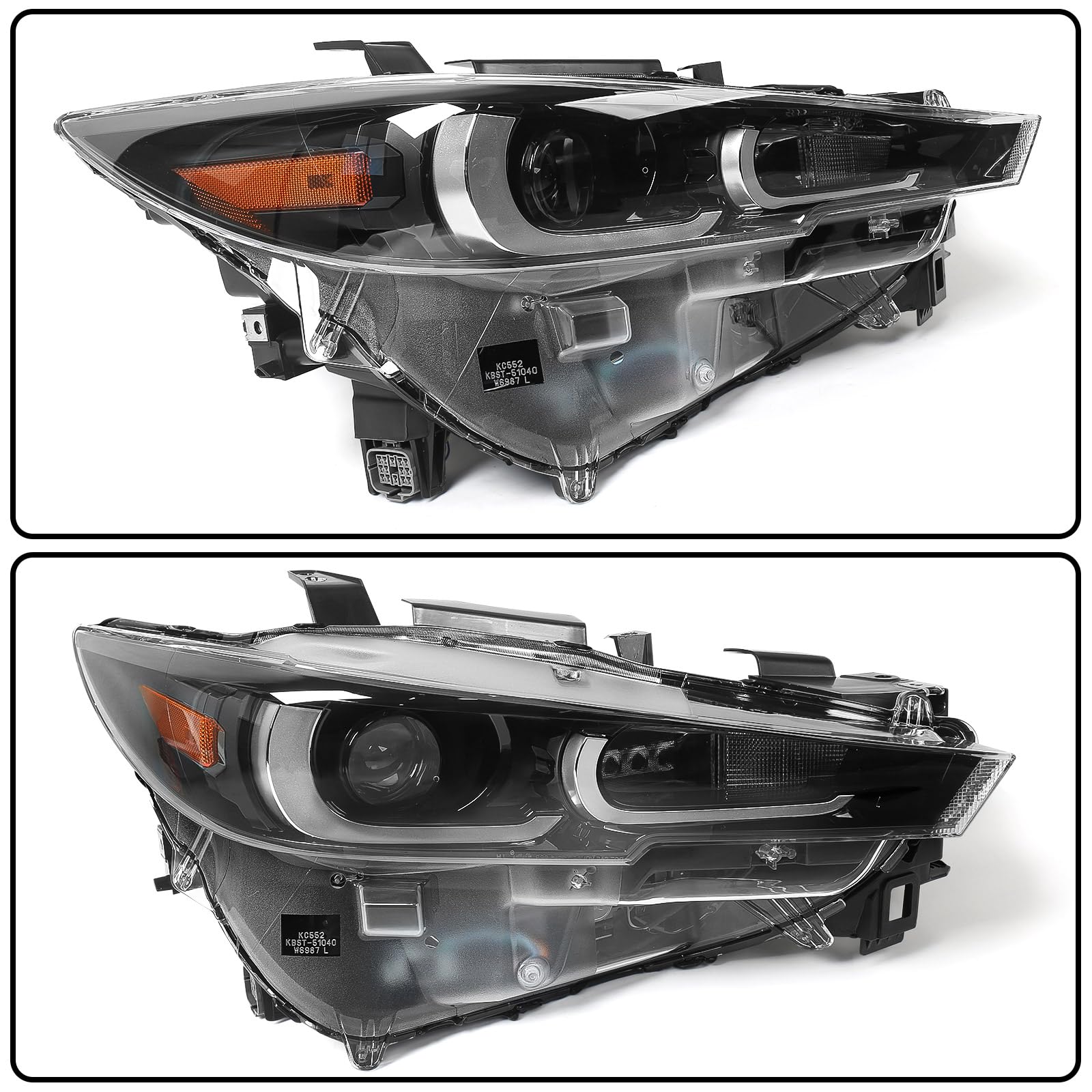 Huray Headlight Assembly for Mazda CX-5 CX5 2022 2023 2024 w/o AFS